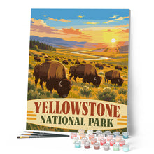 Load image into Gallery viewer, Yellowstone National Park, Lamar Valley Bison - Wyoming