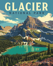 Load image into Gallery viewer, Paint by numbers kit Glacier National Park - Montana Figured'Art