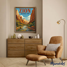 Load image into Gallery viewer, Zion National Park, Virgin River - Utah