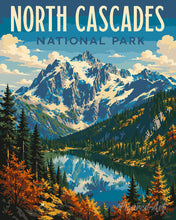 Load image into Gallery viewer, Paint by numbers kit North Cascades National Park - Washington Figured'Art