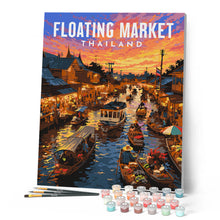 Load image into Gallery viewer, Travel Poster Floating Market