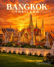 Load image into Gallery viewer, Paint by numbers kit Travel Poster Bangkok, The Grand Palace  Figured'Art