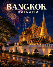 Load image into Gallery viewer, Paint by numbers kit Travel Poster Bangkok Figured'Art