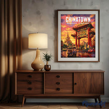 Load image into Gallery viewer, Travel Poster Bangkok, Chinatown Lights