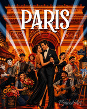Load image into Gallery viewer, Paint by numbers kit Travel Poster Paris, Cabaret Show Figured'Art