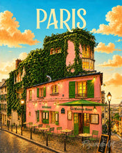 Load image into Gallery viewer, Paint by numbers kit Travel Poster Paris, Montmartre Figured'Art
