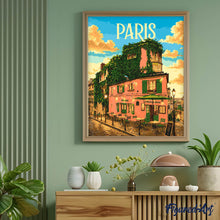 Load image into Gallery viewer, Travel Poster Paris, Montmartre