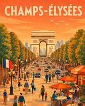 Load image into Gallery viewer, Paint by numbers kit Travel Poster Champs-Élysées Figured'Art