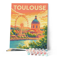 Load image into Gallery viewer, Travel Poster Toulouse, Ferris Wheel
