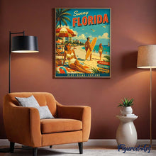 Load image into Gallery viewer, Sunny Florida Vintage Poster