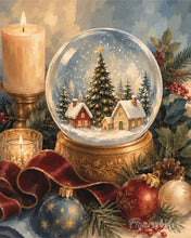 Load image into Gallery viewer, Paint by numbers kit Christmas Snow Globe Figured'Art