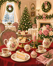 Load image into Gallery viewer, Paint by numbers kit Christmas Tea Time Figured'Art