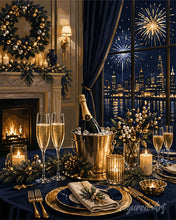 Load image into Gallery viewer, Paint by numbers kit Elegant New Year's Dinner Figured'Art