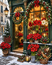 Load image into Gallery viewer, Paint by numbers kit Christmas Flower Shop Figured'Art