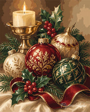Load image into Gallery viewer, Paint by numbers kit Festive Christmas Ornaments Figured'Art
