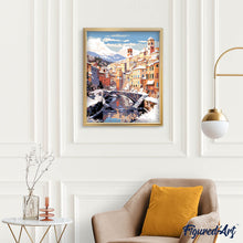 Load image into Gallery viewer, Winter Village by the River
