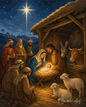 Load image into Gallery viewer, Paint by numbers kit Christmas Nativity Figured'Art