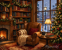 Load image into Gallery viewer, Paint by numbers kit Christmas by the Fireplace Figured'Art