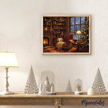 Load image into Gallery viewer, Christmas by the Fireplace