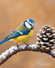 Load image into Gallery viewer, Paint by numbers kit for adults Blue Tit Figured'Art