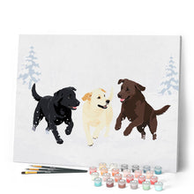 Load image into Gallery viewer, Winter Dog Play