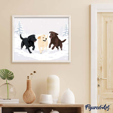 Load image into Gallery viewer, Winter Dog Play