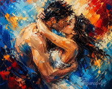 Load image into Gallery viewer, Paint by numbers kit Colorstorm Kiss Figured'Art