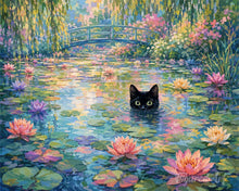 Load image into Gallery viewer, Paint by numbers kit Black Lily Cat Figured'Art