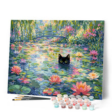 Load image into Gallery viewer, Black Lily Cat