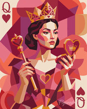 Load image into Gallery viewer, Paint by numbers kit for adults Queen of Hearts Figured'Art