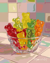 Load image into Gallery viewer, Paint by numbers kit for adults Gummy Delight Figured'Art