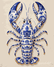 Load image into Gallery viewer, Paint by numbers kit for adults Delft Lobster Figured'Art