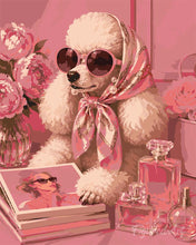 Load image into Gallery viewer, Paint by numbers kit Pink Chic Figured'Art