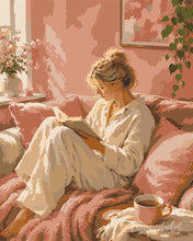 Load image into Gallery viewer, Paint by numbers kit Quiet Reading Figured'Art