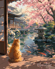Load image into Gallery viewer, Paint by numbers kit Peaceful Sakura Figured'Art