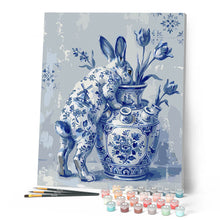 Load image into Gallery viewer, Delft Blue Bunny