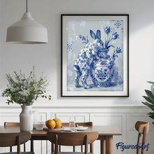 Load image into Gallery viewer, Delft Blue Bunny