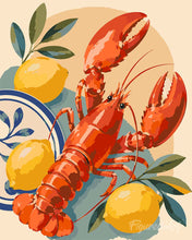 Load image into Gallery viewer, Paint by numbers kit Lemon Lobster Figured'Art