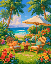 Load image into Gallery viewer, Paint by numbers kit Tropical Hideaway Figured'Art
