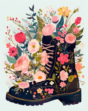 Load image into Gallery viewer, Paint by numbers kit Wildflower Boots Figured'Art