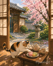 Load image into Gallery viewer, Paint by numbers kit Cherry Blossom Tea Figured'Art
