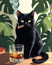 Load image into Gallery viewer, Paint by numbers kit Whiskers and Whiskey Figured'Art