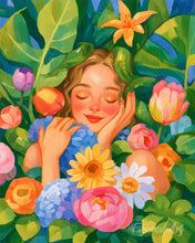 Load image into Gallery viewer, Paint by numbers kit Flower Child Figured'Art