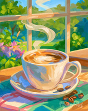 Load image into Gallery viewer, Paint by numbers kit Coffee and Sunshine Figured'Art