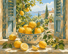 Load image into Gallery viewer, Paint by numbers kit Tuscan Lemons Figured'Art
