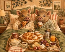 Load image into Gallery viewer, Paint by numbers kit Boars and Breakfast Figured'Art