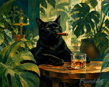 Load image into Gallery viewer, Paint by numbers kit Noir in the Wild Figured'Art