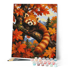 Load image into Gallery viewer, Red Panda in a Maple Tree