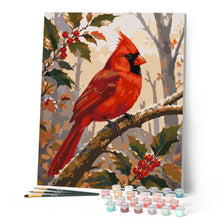 Load image into Gallery viewer, Red Cardinal on a Frosted Branch