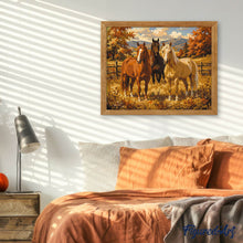 Load image into Gallery viewer, Horses in the Autumn Meadow